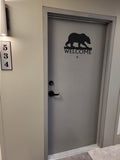 Welcome Bear Decal