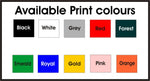 CUSTOM Hoodie Full Zip - One Colour Print (Two Logos) - 1-11 Peices