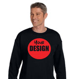 CUSTOM Crew Neck Sweatshirt - 12 or More Pieces - 1 colour print  (2 Designs)