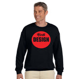 CUSTOM Crew Neck Sweatshirt - 12 or More Pieces - 1 colour print  (1 Design)