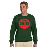 CUSTOM Crew Neck Sweatshirt - 12 or More Pieces - 1 colour print  (1 Design)