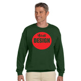 CUSTOM Crew Neck Sweatshirt - 12 or More Pieces - 1 colour print  (2 Designs)