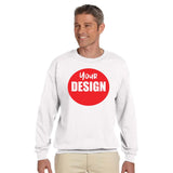 CUSTOM Crew Neck Sweatshirt - 12 or More Pieces - 1 colour print  (2 Designs)