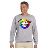 CUSTOM Crew Neck Sweatshirt - 12 or More Pieces - Multi-Colour print  (2 Designs)