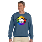 CUSTOM Crew Neck Sweatshirt - 12 or More Pieces - Multi-Colour print  (2 Designs)
