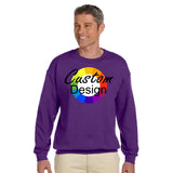 CUSTOM Crew Neck Sweatshirt - 12 or More Pieces - Multi-Colour print  (2 Designs)