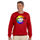 CUSTOM Crew Neck Sweatshirt - 12 or More Pieces - Multi-Colour print  (2 Designs)