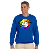 CUSTOM Crew Neck Sweatshirt - 12 or More Pieces - Multi-Colour print  (2 Designs)