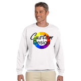 CUSTOM Crew Neck Sweatshirt - 12 or More Pieces - Multi-Colour print  (2 Designs)