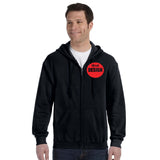 CUSTOM Hoodie Full Zip - One Colour Print (Two Logos) - 1-11 Peices