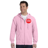 CUSTOM Hoodie Full Zip - One Colour Print (Two Logos) - 1-11 Peices
