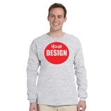 CUSTOM T-Shirt Long Sleeve - One Colour Print (One Design) - 1 - 11 Pieces