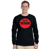 CUSTOM T-Shirt Long Sleeve - One Colour Print (One Design) - 1 - 11 Pieces