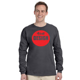CUSTOM T-Shirt Long Sleeve - One Colour Print (One Design) - 1 - 11 Pieces