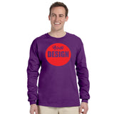 CUSTOM T-Shirt Long Sleeve - One Colour Print (One Design) - 1 - 11 Pieces