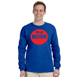 CUSTOM T-Shirt Long Sleeve - One Colour Print (One Design) - 1 - 11 Pieces