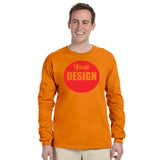 CUSTOM T-Shirt Long Sleeve - One Colour Print (One Design) - 1 - 11 Pieces
