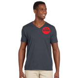 CUSTOM T-Shirt Men's V-Neck - One Colour Print (One Design) - 1 - 11 Pieces