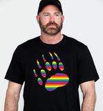 Pride Bear Paw Print T-Shirt