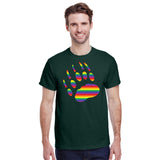 Pride Bear Paw Print T-Shirt