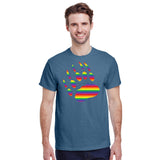 Pride Bear Paw Print T-Shirt