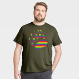 Pride Bear Paw Print T-Shirt