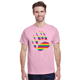 Pride Bear Paw Print T-Shirt