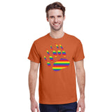 Pride Bear Paw Print T-Shirt