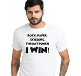 Rock Paper Scissors Throat Punch I Win