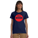CUSTOM T-Shirt LADIES - 12 or More Pieces - 1 colour print  (1 Design)