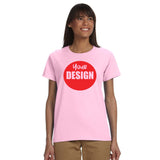 CUSTOM T-Shirt LADIES - 12 or More Pieces - 1 colour print  (1 Design)