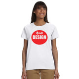 CUSTOM T-Shirt LADIES - 12 or More Pieces - 1 colour print  (1 Design)