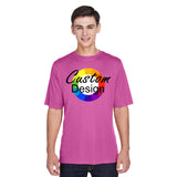 CUSTOM Wicking T-Shirt - 12 or More Pieces - Multi-Colour print  (1 Design)