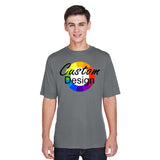 CUSTOM Wicking T-Shirt - 12 or More Pieces - Multi-Colour print  (2 Designs)