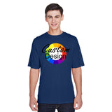 CUSTOM Wicking T-Shirt - 12 or More Pieces - Multi-Colour print  (2 Designs)