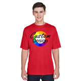 CUSTOM Wicking T-Shirt - 12 or More Pieces - Multi-Colour print  (1 Design)