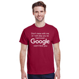 Don't Mess With Me or I'll Slap You So Hard Even Google Won't Find You
