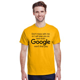 Don't Mess With Me or I'll Slap You So Hard Even Google Won't Find You
