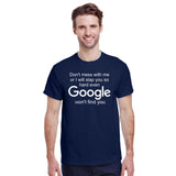 Don't Mess With Me or I'll Slap You So Hard Even Google Won't Find You