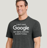 I Don't Need Google My Wife Knows Everything