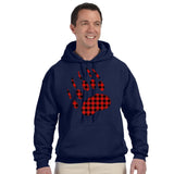 Large Bear Paw Lumberjack Hoodie