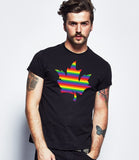 Pride Maple Leaf Print T-Shirt