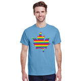 Pride Maple Leaf Print T-Shirt