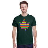 Pride Maple Leaf Print T-Shirt