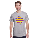 Pride Maple Leaf Print T-Shirt