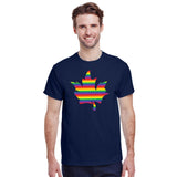 Pride Maple Leaf Print T-Shirt