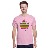 Pride Maple Leaf Print T-Shirt