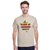 Pride Maple Leaf Print T-Shirt