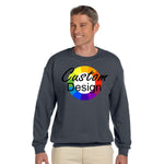 CUSTOM Crew Neck Sweatshirt - 12 or More Pieces - Multi-Colour print  (2 Designs)