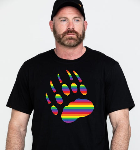 Pride Bear Paw Print T-Shirt